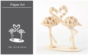 DIY 3D Wooden Puzzle Model Animal Montessori Toys for Children Crafts Dachshund Skeleton Assembly Gift Set for Kids Adults Teens