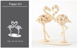 DIY 3D Wooden Puzzle Model Animal Montessori Toys for Children Crafts Dachshund Skeleton Assembly Gift Set for Kids Adults Teens