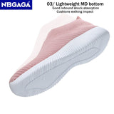 New Pink Sneakers For Women Casual Shoes Comfortable Vulcanized Shoes Breathable Ladies Slip On Flats Shoes Loafers Plus Size 42