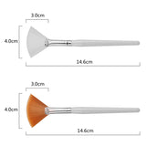 10/20/50pcs Fan Shape Foundation Makeup Brushes Multifunctional Facial Mask Brush Essential Oil Women Beauty Makeup Tools Brush