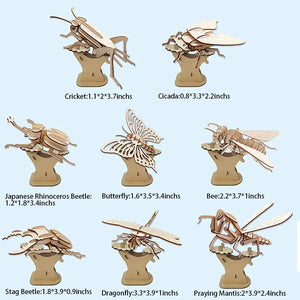 DIY 3D Wooden Puzzle Model Animal Montessori Toys for Children Crafts Dachshund Skeleton Assembly Gift Set for Kids Adults Teens
