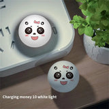 USB Plug LED Night Light Cartoon Expression Panda Mini Portable Night Lights Eye Protection Reading Book Lamp For Bedroom