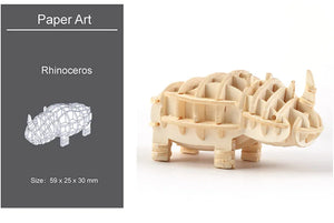 DIY 3D Wooden Puzzle Model Animal Montessori Toys for Children Crafts Dachshund Skeleton Assembly Gift Set for Kids Adults Teens