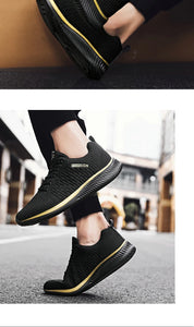 Mens Casual Sneakers Running Shoes Men Lace-up Lightweight Comfortable Breathable Big Size 46 Athletic Walking Shoes for Men