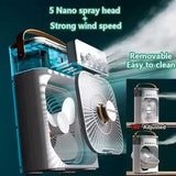 Xiaomi MIJIA 3-in-1 Portable Air Conditioners Fan With LED Night Light Household Mini Air Cooler For Office Home Adjustable Fan