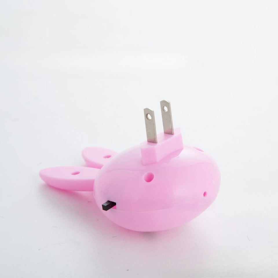 Cartoon Rabbit LED Night Light AC110-220V Switch Wall Night Lamp With US Plug Gifts For Kid/Baby/Children Bedroom Bedside Lamp
