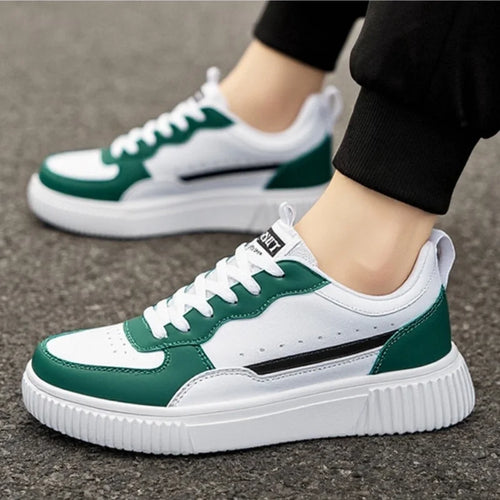 YRZL Men's Running Shoes Lightweight Outdoor Walking Shoes Soft Sole Comfortable Sneakers PU Leather Casual Sports Shoes for Men