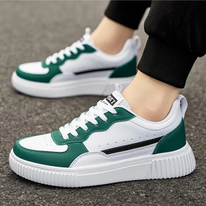 YRZL Men's Running Shoes Lightweight Outdoor Walking Shoes Soft Sole Comfortable Sneakers PU Leather Casual Sports Shoes for Men