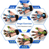 Finger Gripper Finger Exerciser Guitar Finger Exerciser 6 Resistant Levels Recovery Physical Tools Hand Strengthener For Patient