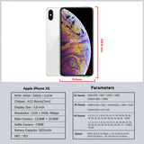 Original Apple iPhone XS Mobile Cell Phone 5.8" RAM 4GB ROM 64GB/256GB A12 Bionic 4G LTE Unlocked Cellphone Face ID Working