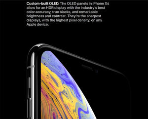 Original Apple iPhone XS Mobile Cell Phone 5.8" RAM 4GB ROM 64GB/256GB A12 Bionic 4G LTE Unlocked Cellphone Face ID Working