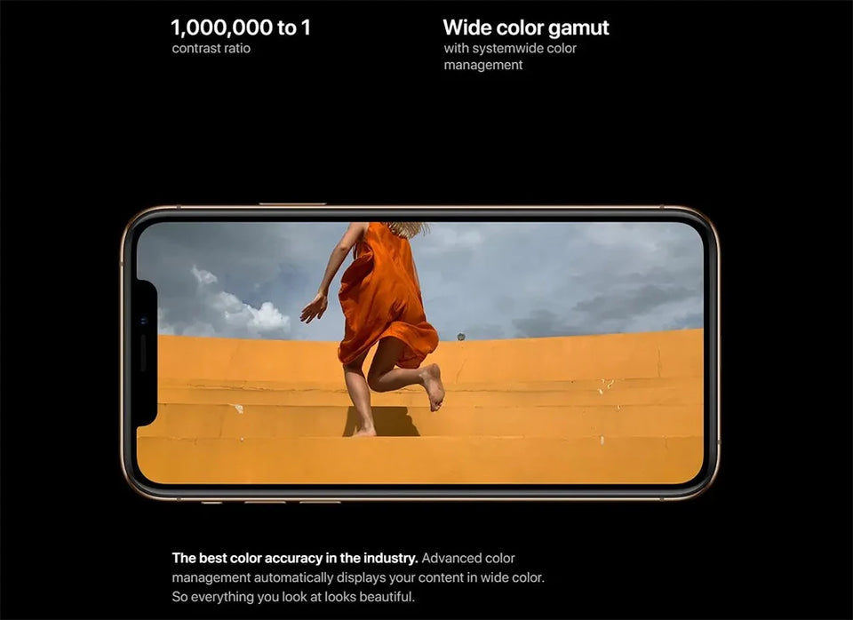 Original Apple iPhone XS Mobile Cell Phone 5.8" RAM 4GB ROM 64GB/256GB A12 Bionic 4G LTE Unlocked Cellphone Face ID Working