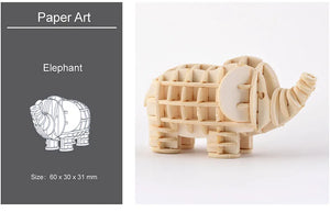 DIY 3D Wooden Puzzle Model Animal Montessori Toys for Children Crafts Dachshund Skeleton Assembly Gift Set for Kids Adults Teens