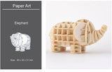 DIY 3D Wooden Puzzle Model Animal Montessori Toys for Children Crafts Dachshund Skeleton Assembly Gift Set for Kids Adults Teens