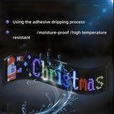 Devil's Eye LED Car Display USB 5V Matrix Pixel Panel APP Control RGB Graffiti Scrolling Text Animation For Halloween Christmas