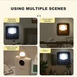USB Plug LED Night Light Cartoon Expression Panda Mini Portable Night Lights Eye Protection Reading Book Lamp For Bedroom