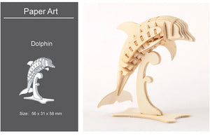 DIY 3D Wooden Puzzle Model Animal Montessori Toys for Children Crafts Dachshund Skeleton Assembly Gift Set for Kids Adults Teens